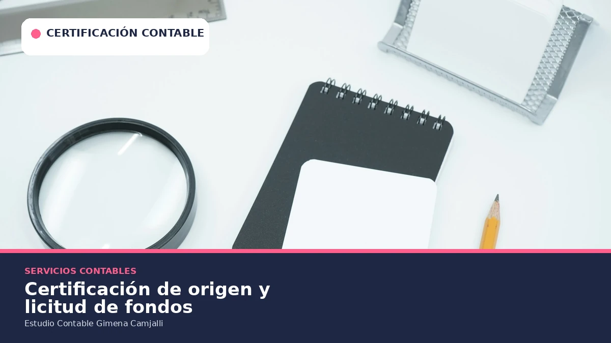 Lupa y documentación para una certificación de origen y licitud de fondos